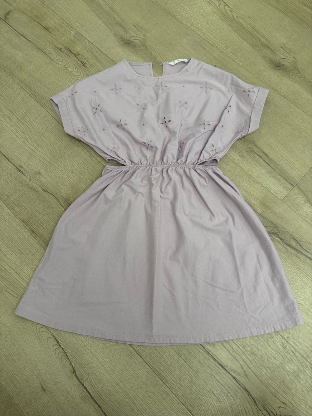 Mango Lavender Embroidered Girl Dress